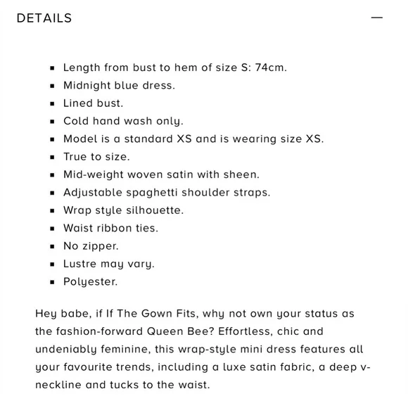 HELLO MOLLY If The Gown Fits Dress Midnight Blue - Picture 5 of 7